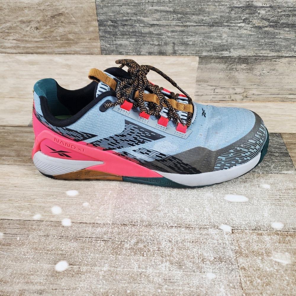 Reebok Nano X1 Adventure Womens Work Shoe Sz 10.5 Athletic Slate Blue Safety Toe